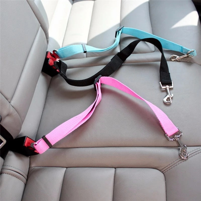 Pet Safety Seat Belt – Adjustable Harness for Vehicles