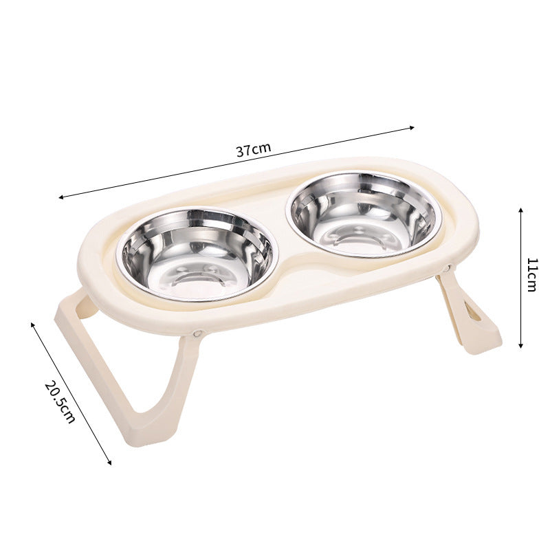 Foldable Elevated Pet Bowl – Puts Less Pressure on Spine