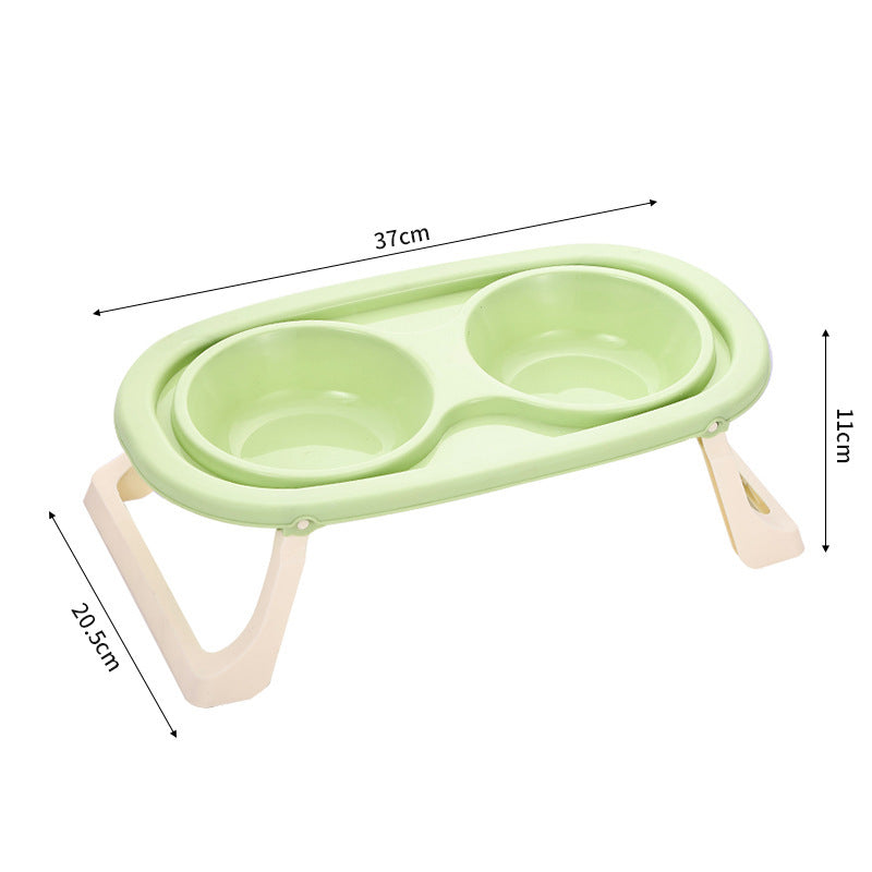 Foldable Elevated Pet Bowl – Puts Less Pressure on Spine