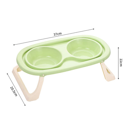 Foldable Elevated Pet Bowl – Puts Less Pressure on Spine