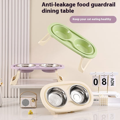 Foldable Elevated Pet Bowl – Puts Less Pressure on Spine