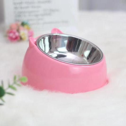 Double Stainless Steel Pet Bowl – Overturning Prevention and Durable
