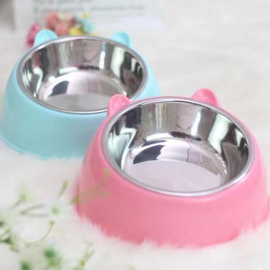 Double Stainless Steel Pet Bowl – Overturning Prevention and Durable