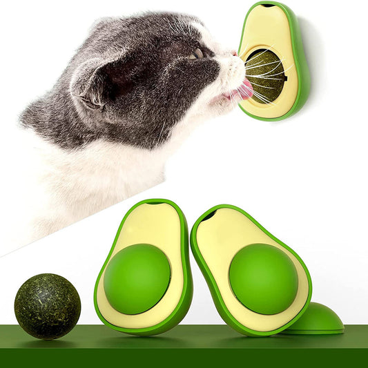 Avocado Catnip Ball – Interactive Cat Teeth Cleaner