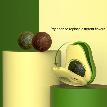 Avocado Catnip Ball – Interactive Cat Teeth Cleaner