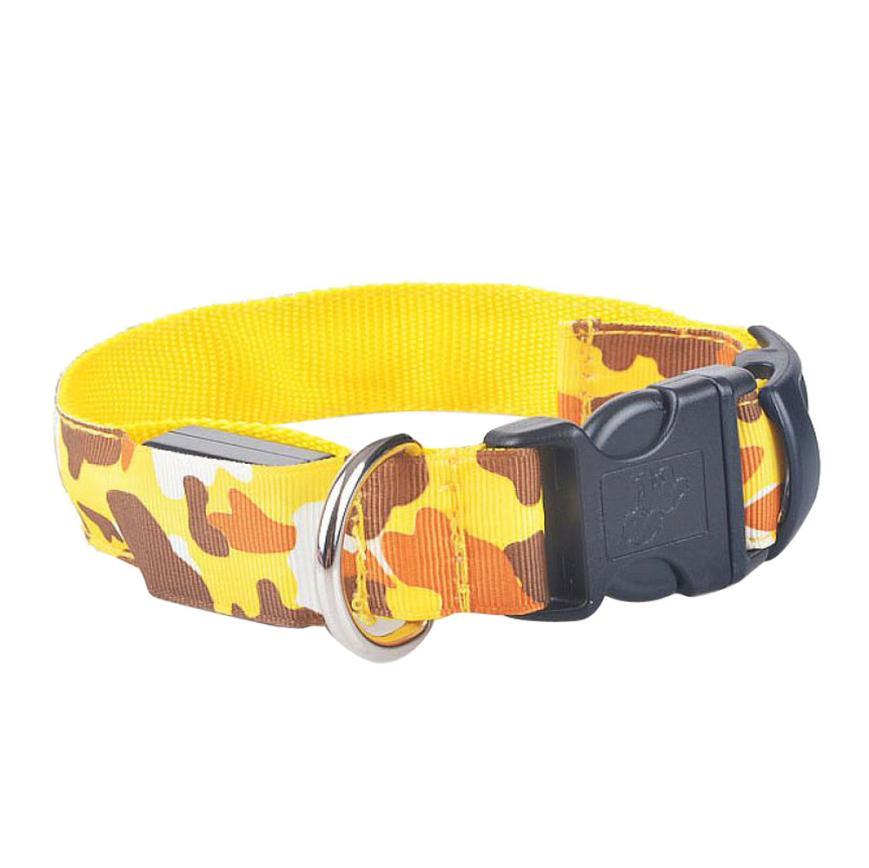 Luminous Camo Pet Collar – Night Safety with Style