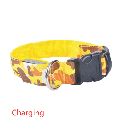 Luminous Camo Pet Collar – Night Safety with Style