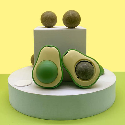 Avocado Catnip Ball – Interactive Cat Teeth Cleaner