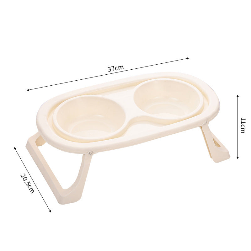 Foldable Elevated Pet Bowl – Puts Less Pressure on Spine