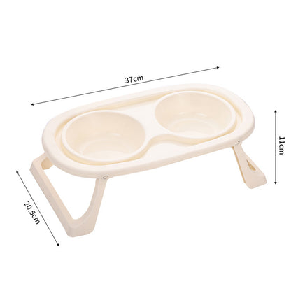 Foldable Elevated Pet Bowl – Puts Less Pressure on Spine