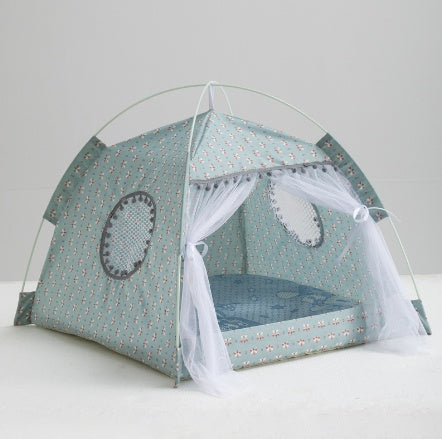 Cat Tent House- Enclosed Bed for Cats and Kittens