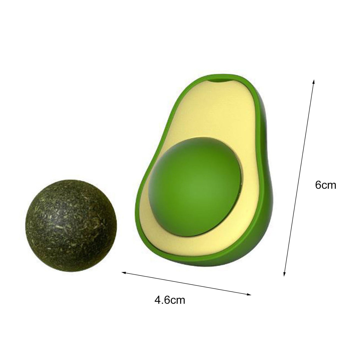 Avocado Catnip Ball – Interactive Cat Teeth Cleaner