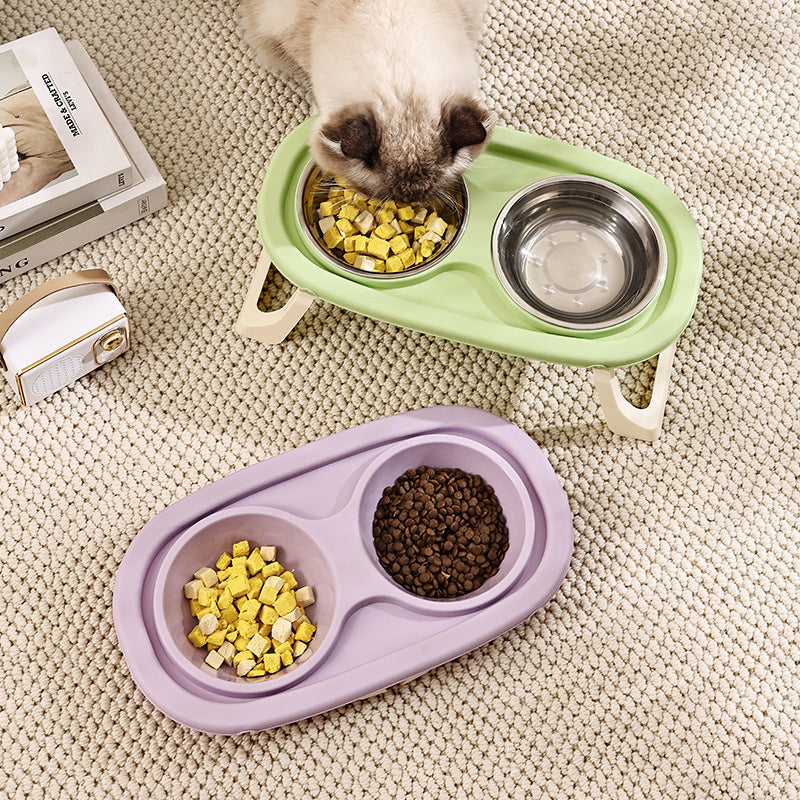 Foldable Elevated Pet Bowl – Puts Less Pressure on Spine